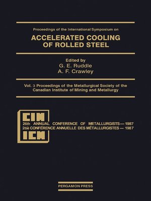 cover image of Proceedings of the Metallurgical Society of the Canadian Institute of Mining and Metallurgy